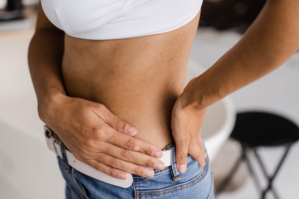 Žena, ktorú trápi pruh