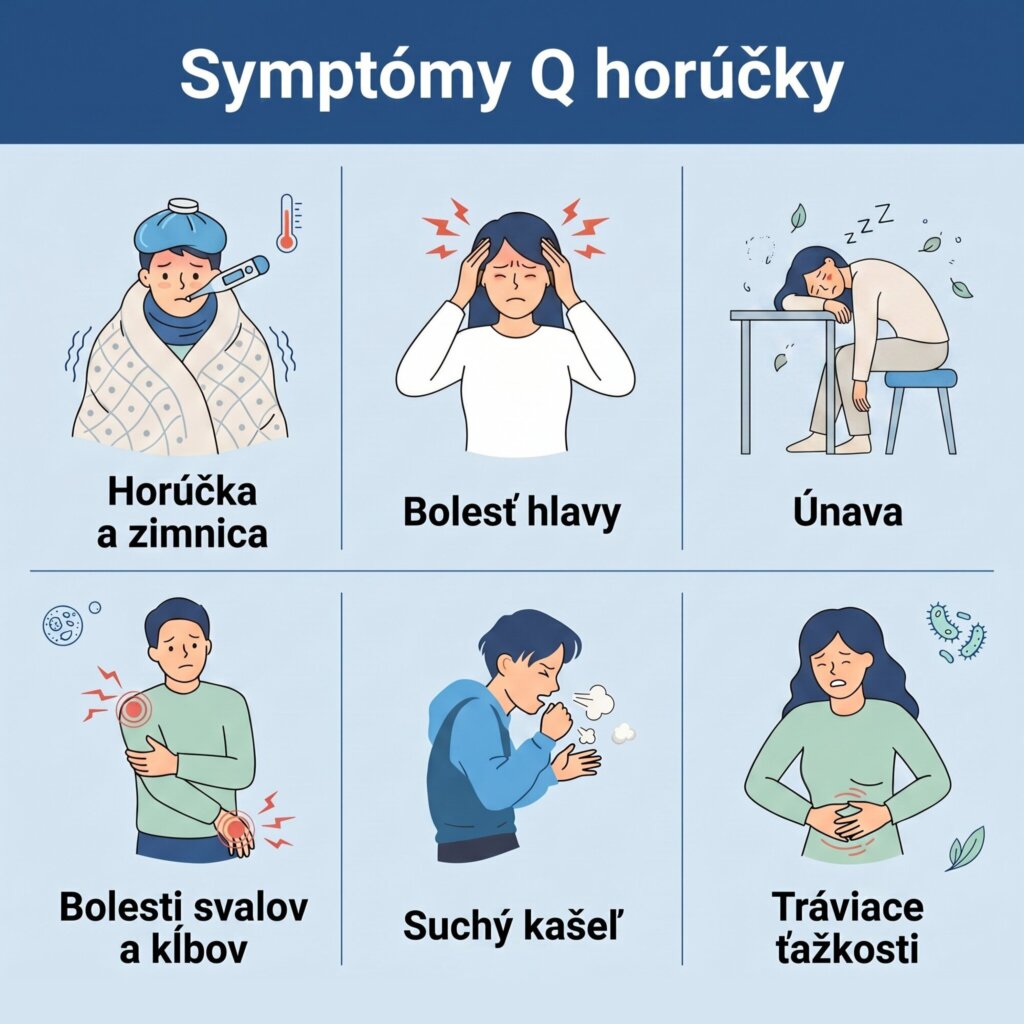 Symptómy Q horúčky