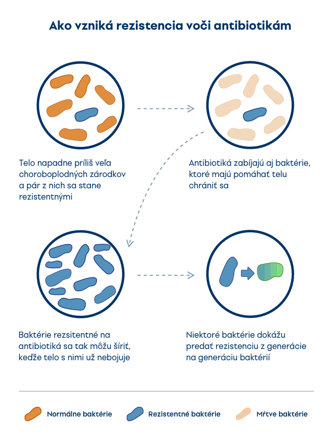 Ako vzniká rezistencia na antibiotiká