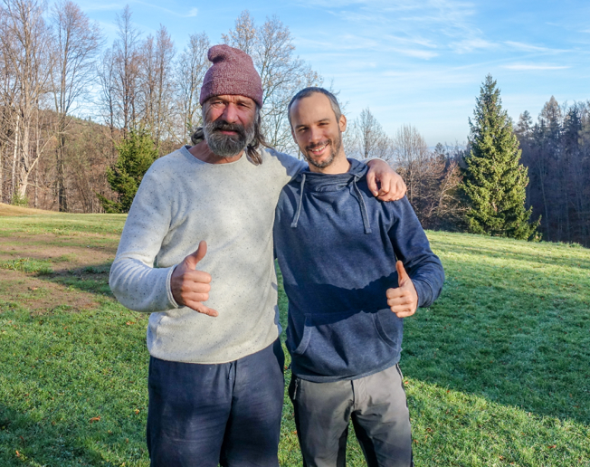 Wim Hof a Viktor Schiller