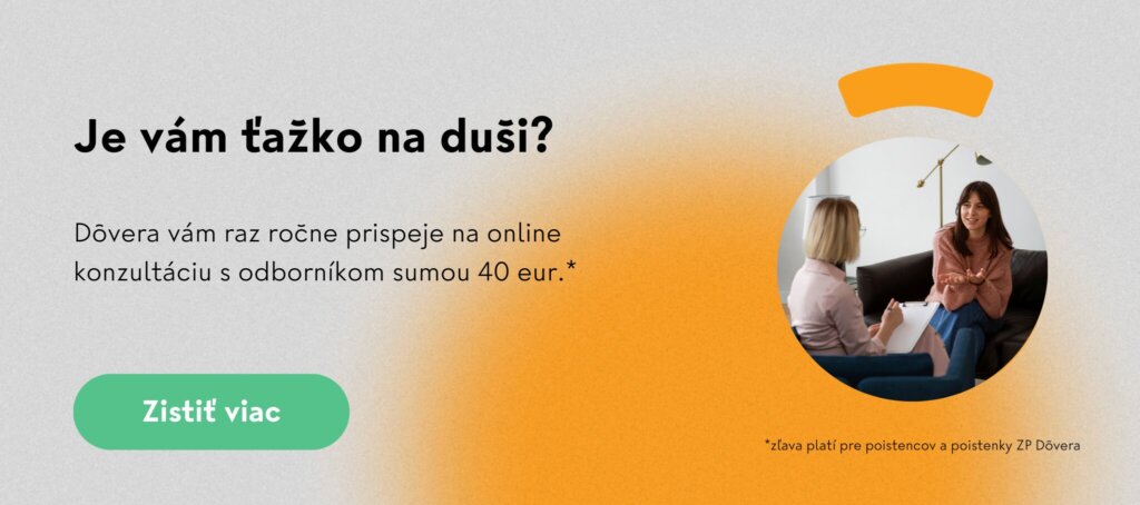 Banner zľavy na konzultáciu s odborníkom Dôvera